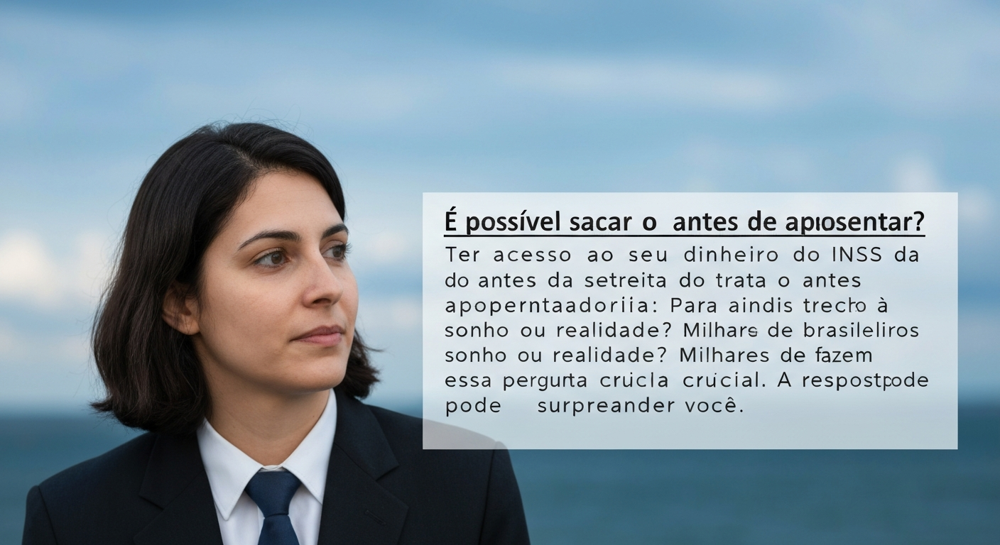 É possível sacar o dinheiro do INSS antes de aposentar?