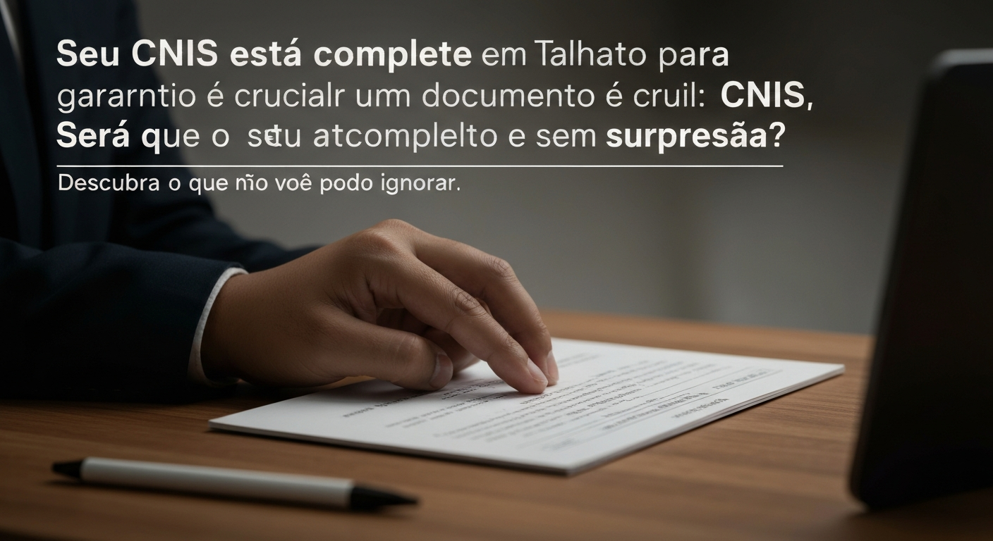 Seu CNIS está completo para garantir sua aposentadoria ideal em Serra Talhada?